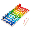 Shape Sorter Game Preschool Education Math Stacking Block 6 in 1 Learning Wood