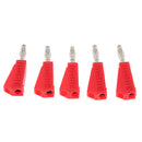 Banana Plug 4mm Audio Speaker Wire Cable Connector (Pack 5) Red