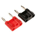 2 Pieces Dual Banana Plug Speaker Wire Pure Copper Connectors Screw Type HiFi