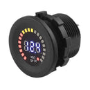 Waterproof DC 12V Car Motorcycle LED Digital Voltmeter Voltage Meter Gauge A