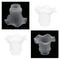 4pcs E27 Clear Glass Ceiling Fan Light Chandelier Wall Sconce Light Shades