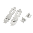 2 Set Cabinets Gates Padlock Latch Door Hasp Staples Screws ^