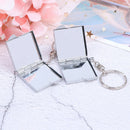Personalised Folding Mirror Key Ring Keychain Mini Compact Pocket Cosmetic ME