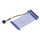 16X to 16X Power PCI-E Riser Extension Ribbon Cable for PCI Express Card Adapter