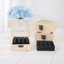 16 Grids Wooden Essential Oil Box Container Organizer Natural Storage Case S Ew