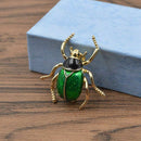 Cute Beetle Brooches Unisex Enamel Brooch Pin Fashion Insect Winter Coat Ac K6L3