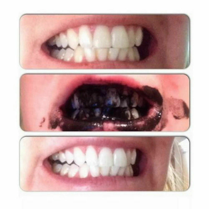 Activated Charcoal Powder Natural Organic Black Teeth Whitening Toothpaste CARE