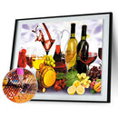 Rose Wine 5D DIY Diamond Painting Kit Cross Stitch Home Decor Craft Gifts