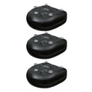 3Pcs Spa Booster Seat Cushion Inflatable Pillow for Bathtub Anti-slip Black