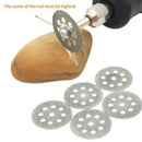 20Pcs 22Mm Diamond Cutting Wheel Off Discs With 4 Pcs 3Mm Mandrel For Rotar