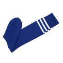 Old School White Stripe on Blue Knee High Athletic Sports Tube Sock H5P2