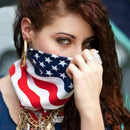 American Stars and Stripes USA Flag Bandana Hair Band Fabric" E0F6
