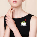 Clothing Bags Alloy Badge Women Men Cartoon Gourmet Drip Brooch Jewelry (3) A