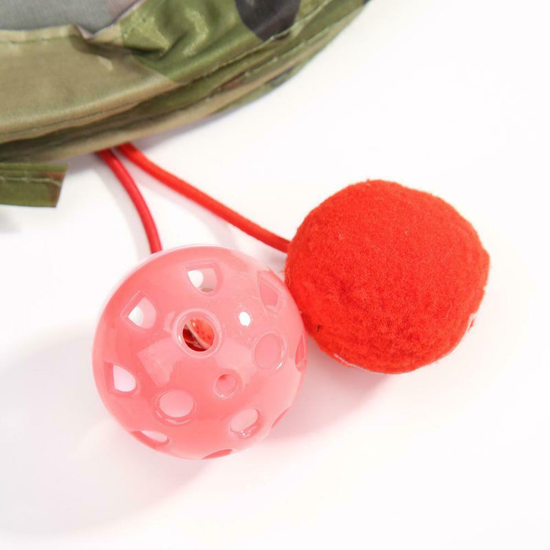 Cat Tunnel Toys Folding Pet Fun Tunnel Kitten Rabbit Play With Ball A