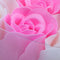 9Pcs Scented Rose Flower Petal Bath Body Soap Wedding Party Gift(Pink+White H6F1