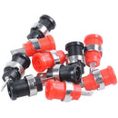 10 Pcs 4mm Safety Protection Plug Binding Post Banana Jack Black Red