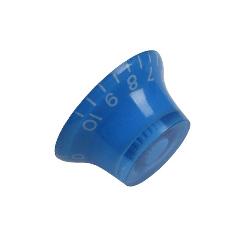 4pcs Blue 0-10 Knobs ABS Top Hat Bell Knob Guitar Volume Tone Control Knob