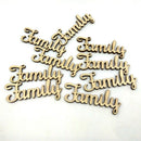 46x Wooden Family Love Wooden Cutout DIY Wooden Pieces Wedding Decoration
