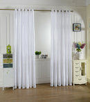 100x200cm Tulle Door Window Curtain Drape Panel Sheer Valance Divider White