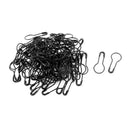 100 pieces Metal shape small size hooks calabash safety pin black G4D3