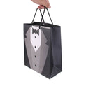 Tuxedo Gift Bags Wedding Present Paper Bags With Handles Black