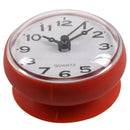 7cm Waterproof Kitchen Bathroom Shower Clock Suction Cup Sucker Wall Red M9H6