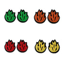 4 Pair 8Pcs Flame Shock Absorbers Tennis Dampeners for Racket String Dampers