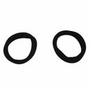 48PCS Black Elastic Rubber Hair Bands Ponytail Holders for Ladies
