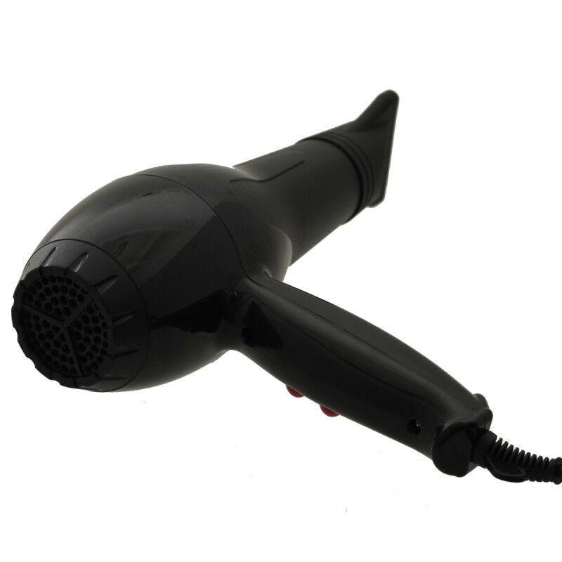 Pro Hair Dryer 1600W All Type Hair Blow Dryer Blower Salon Black Hot & Cold Wind