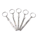 5pcs Mini 3in1 Eyeglass Screwdriver Sunglass Watch Repair Tool with KeychainLJ