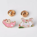 4x Animal Pin Enamel Brooch Badge Jewelry Clip Lapel Corsage Jacket Bag Gift