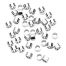 20 Pieces Stainless Steel Charms Metal Loose Spacers Beads 0.16 x 0.19 inch