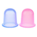 2Pcs Silicone Anti Cellulite Massage Vacuum Cupping Body Facial Cups +Bag