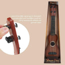 Simulation Wood Grain Ukelele Guitar Toys Kids Musical Instrument (Brown)