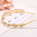 Women Leaf Hairband Headband Headpiece Bridal Wedding Tiara Hair AccessorieME