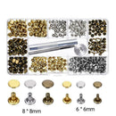 240x/Set Snap Fastener Kit Rivets Double Cap Fixing For Leather Coat Jacket U2T0