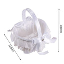 Wedding Flower Basket Girl Bowknot Rose Decoration Basket Party Supplies