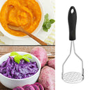 Potato Masher Stainless Steel Potato Ricer Grip Presser Handheld Home Tool 1x