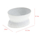 Plastic Cat Pet Dish Bowl Ergonomic Diner Food / Water White 2 Sides Bowls