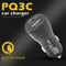 36W PQ3A Quick Charge Car Charger QC 3.0 Dual USB Fast Phone Charger Adapter