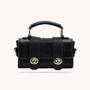 Stone Pattern Women Daily Hasp Crossbody Bag Tote Portable Solid Leather Handbag