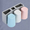 Wall Mounted Toothbrush Holder Cup Box Toothpaste Holder Bathroom Organise DHV