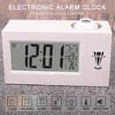 Digital LED Projection LCD Voice Talking Clock Alarm Time Temperature Projector