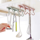 Storage Cupboard Kitchen Tools 6 Towels Hook Pantry Hanger Chest Organizer B2B9