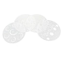 4pcs Plastic Cake Mould Stencil Cake Mold Sugarcraft Decor Tools