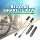 1 Pair Bicycle V Brake Noodles Cable Guide Tube Pipe Protector (Black) A