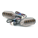 4x 30-LED Motorcycle Amber Turn Signal Indicator Lights Blue DRL Red Brake Lamp