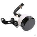 1pair Black Oil Cylinder Tank Fluid Cup Reservoir Brake Clutch for Motorbike