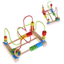 Educational Baby Kids Wooden Circle Bead Maze Toddler Intelligence Toys Gift