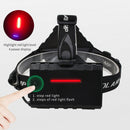 XHP50 LED Headlight 5 Modes 2000LM Telescopic Zoom Torch Lamp for Fishing